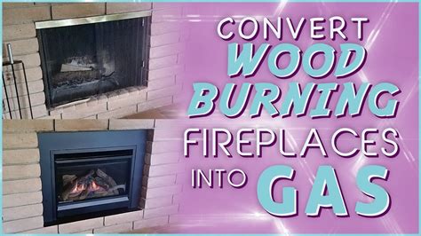 how to make a gas fireplace into wood burning